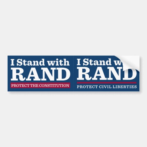 I Stand With Rand Bumper Sticker