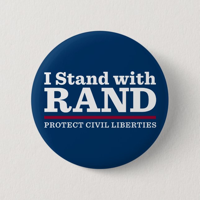 I Stand With Rand Button (Front)