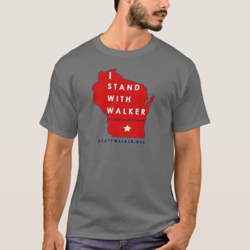 I Stand With Scott Walker T_Shirt