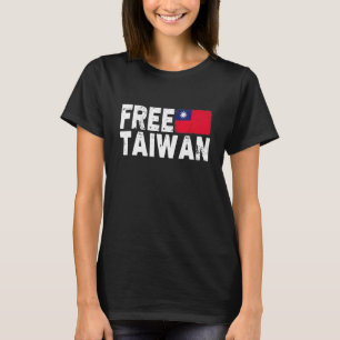 I Stand With Taiwan Support Taiwan Flag Free Taiwa T-Shirt