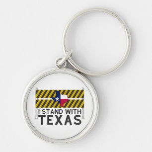 I Stand With Texas Keychain