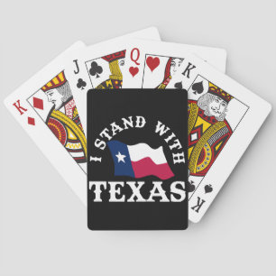 I Stand With Texas Poker Cards