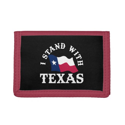 I Stand With Texas Trifold Wallet