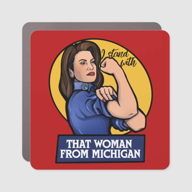 I stand with that woman from Michigan Car Magnet (Front)
