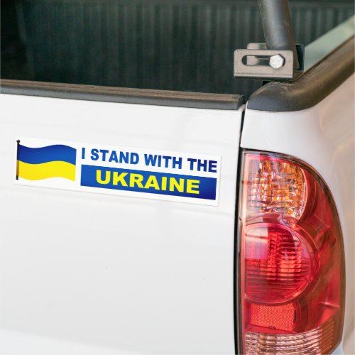 I Stand With The Ukraine  Bumper Sticker