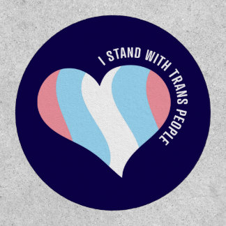 I Stand With Trans People Heart Patch