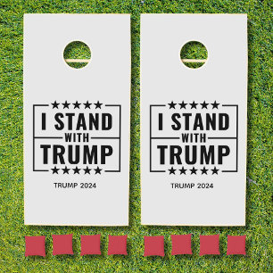 I Stand With Trump 2024 Cornhole Set