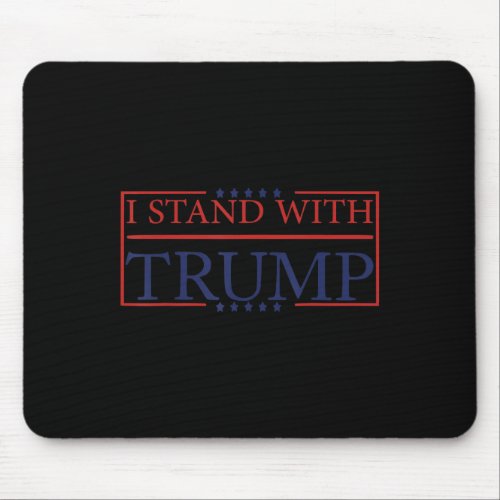 I Stand With Trump American Flag Men Woman Vintage Mouse Pad