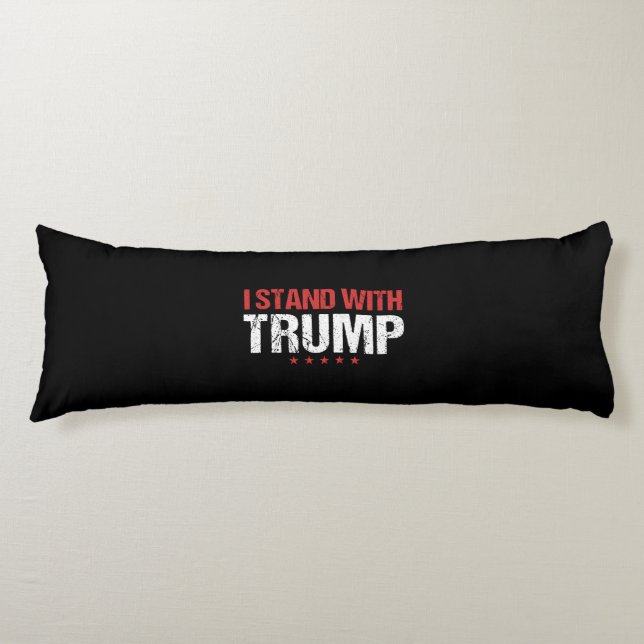 i stand with trump body pillow (Front)