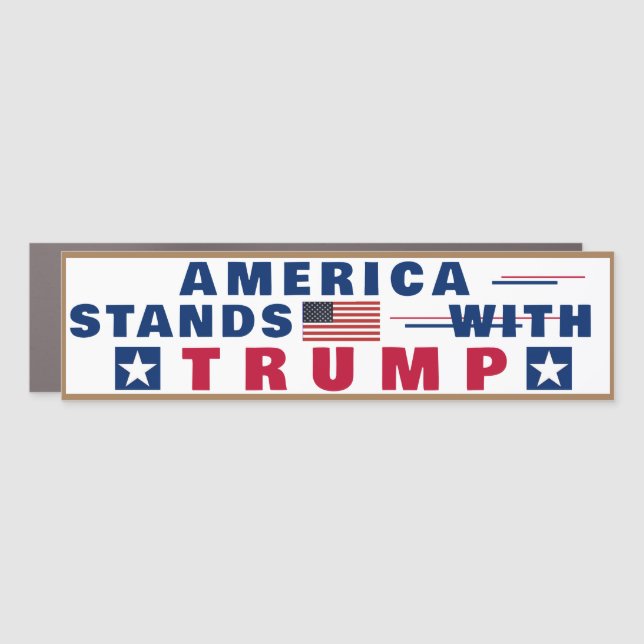 I Stand With TRUMP  Car Magnet (Front)