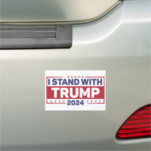 I Stand With Trump Car Magnet