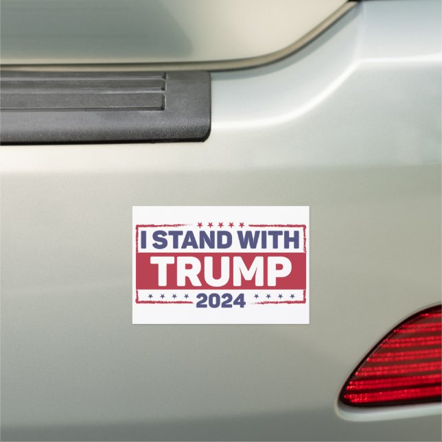 I Stand With Trump Car Magnet (In Situ)