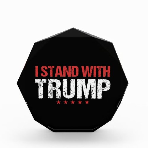 I stand with Trump Photo Block