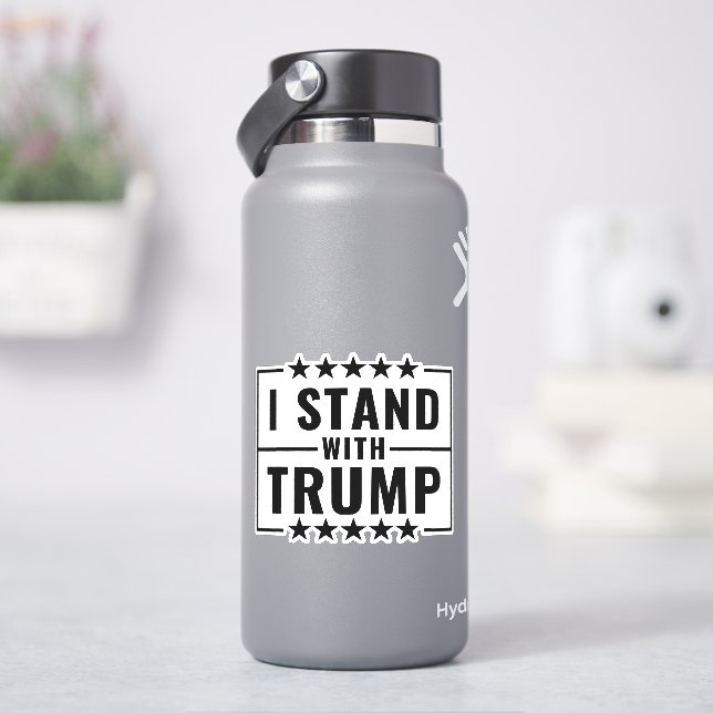 I Stand With Trump  Sticker (HydroFlask)