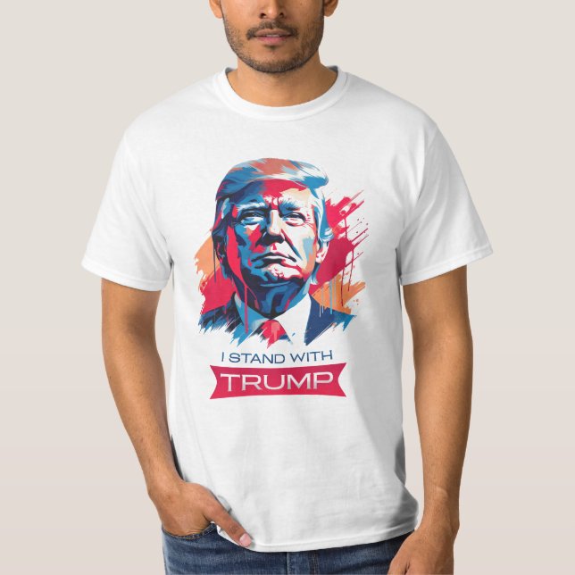 I stand with Trump T-Shirt (Front)