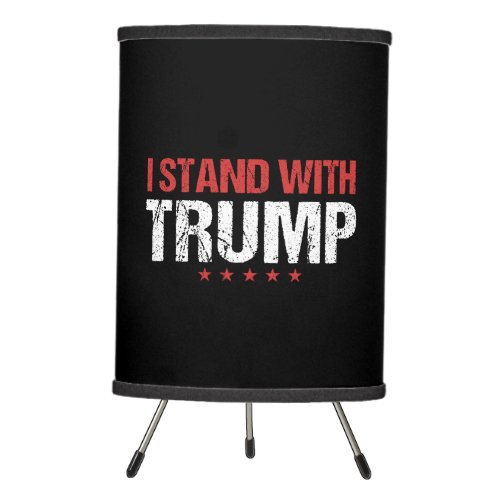 I stand with Trump Tripod Lamp