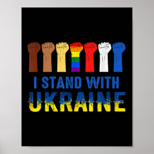 I Stand With Ukraine Anti Putin Stop The War Poster