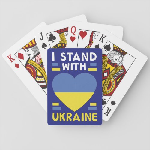 I Stand with Ukraine Bicycle Cards 