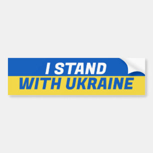 I Stand With Ukraine Bumper Sticker