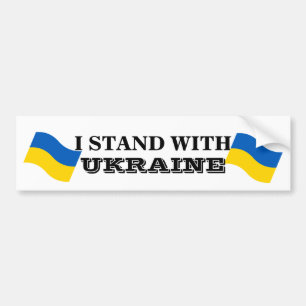 I STAND WITH UKRAINE  BUMPER STICKER