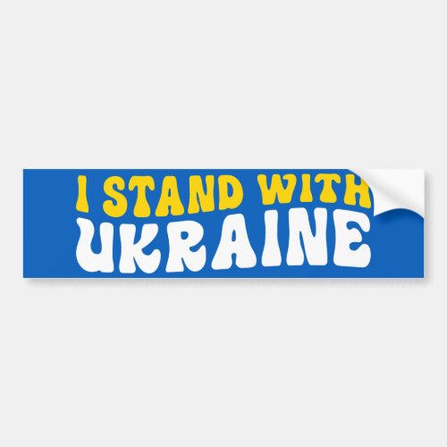I Stand With Ukraine Bumper Sticker