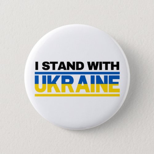 I Stand With Ukraine Button