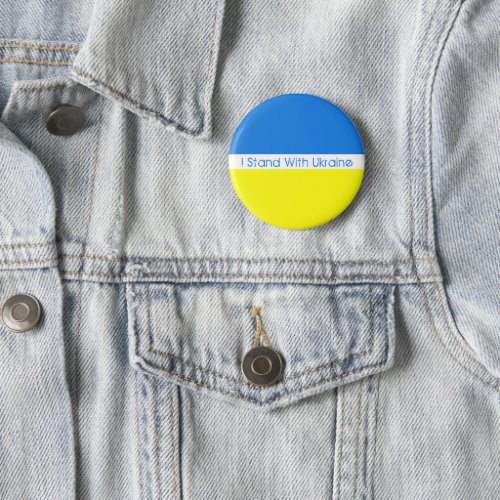 I Stand With Ukraine Button
