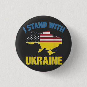 I Stand with Ukraine Button