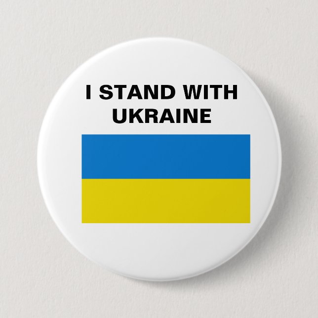 I STAND WITH UKRAINE BUTTON (Front)