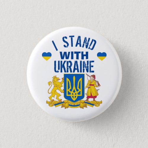 I STAND WITH UKRAINE Button