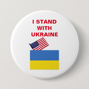 I STAND WITH UKRAINE BUTTON