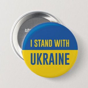 I Stand With Ukraine Button