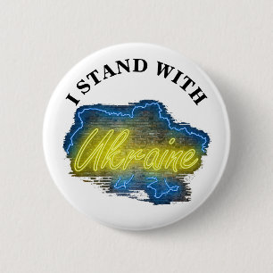 I STAND WITH UKRAINE BUTTON
