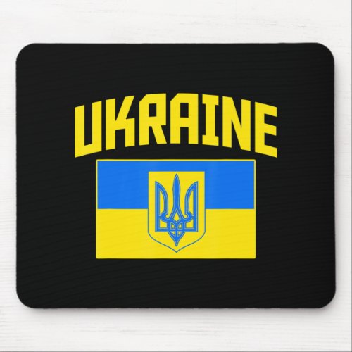 I Stand With Ukraine Distressed Raising Hand Ukrai Mouse Pad