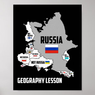 I Stand With Ukraine Europe Map Not Russia Poster