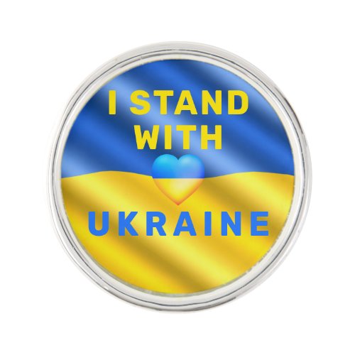 I Stand With Ukraine _ Flag _ Peace _ Freedom  Lapel Pin