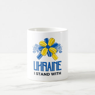 I stand with Ukraine Flag - Support Ukrainians Coffee Mug