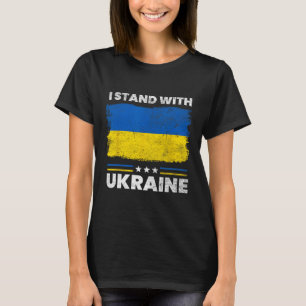 I Stand With Ukraine Flag - Ukrainian Flag - Ukrai T-Shirt