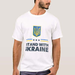 I Stand With Ukraine Flag - Ukrainian Flag - Ukrai T-Shirt