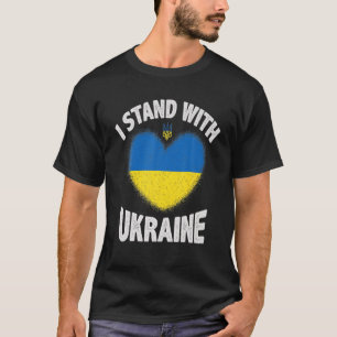 I Stand With Ukraine For Men Women Boys Girls T-Shirt
