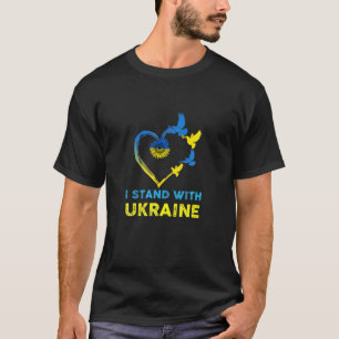 I Stand With Ukraine Funny Putin Vintage Men Women T-Shirt