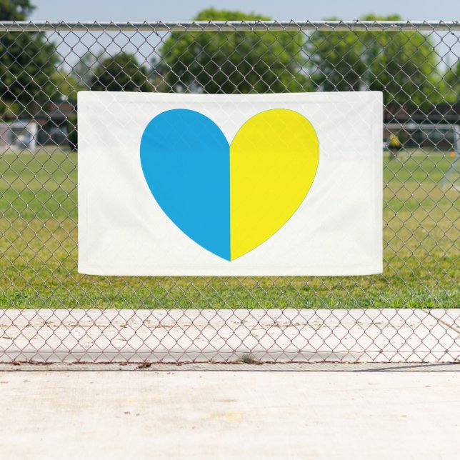 I Stand With Ukraine Heart Banner (Insitu)