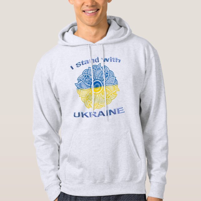 I Stand with Ukraine Hoodie (Front)