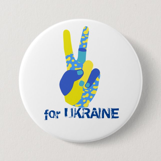 I stand with Ukraine !!! I support Ukraine Button (Front)