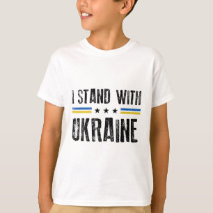 I Stand With Ukraine Lines Ukrainian Support Men W T-Shirt