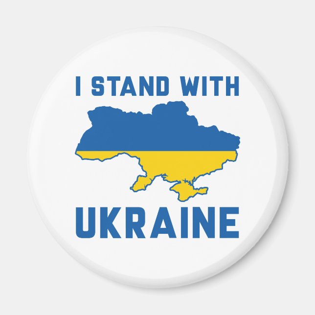 I Stand With Ukraine Magnet (Front)