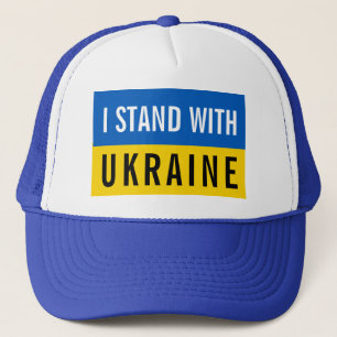 I Stand With Ukraine Political  Trucker Hat