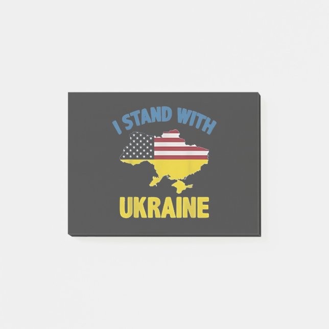 I Stand with Ukraine  Post-it Notes (Front)