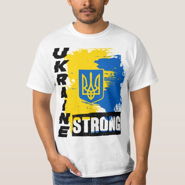 I Stand With Ukraine Shirt Support Ukraine Strong (Front)