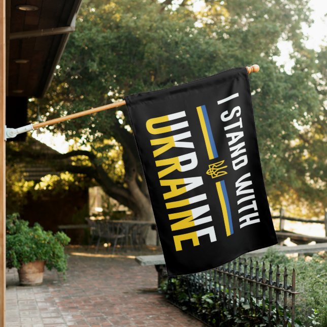 I Stand With Ukraine Sign (In SItu)